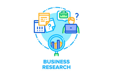 Business Research Analysis Vector Concept Color