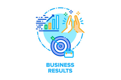 Business Result Vector Concept Color Illustration