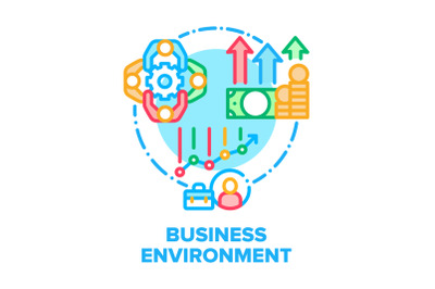 Business Environment Team Vector Concept Color