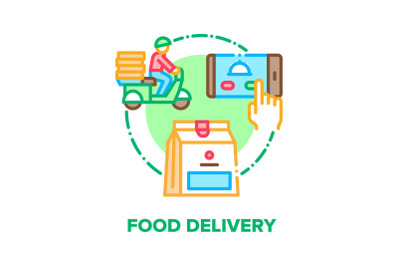 Food Delivery Vector Concept Color Illustration flat