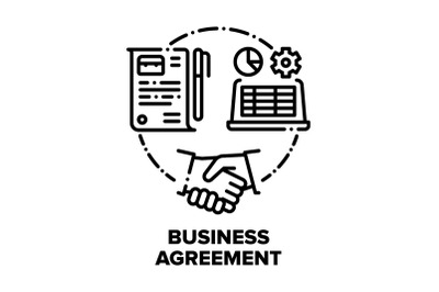 Business Agreement Signing Vector Concept Color