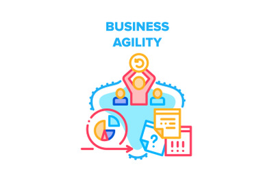 Business Agility Vector Concept Color Illustration