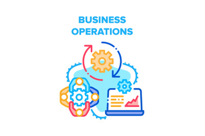 Business Operations Process Vector Concept Color