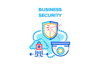 Business Security Technology Vector Concept Color