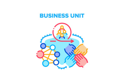 Business Unit Vector Concept Color Illustration