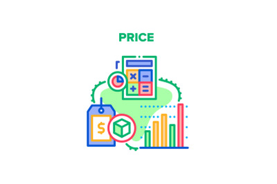 Price Selling Vector Concept Color Illustration