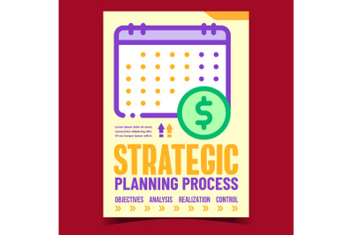 Strategic Planning Process Promo Banner Vector