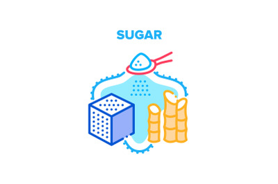 Sugar Sweet Vector Concept Color Illustration