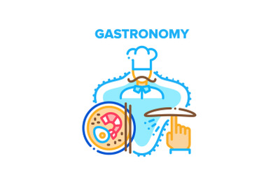 Gastronomy Food Vector Concept Color Illustration