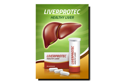 Liverp Healthy Liver Promotion Banner Vector