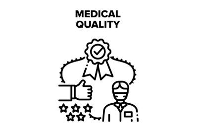 Medical Quality Vector Black Illustrations