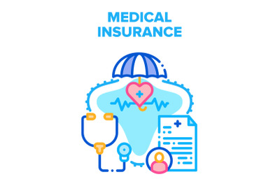 Medical Health Insurance Vector Concept Color