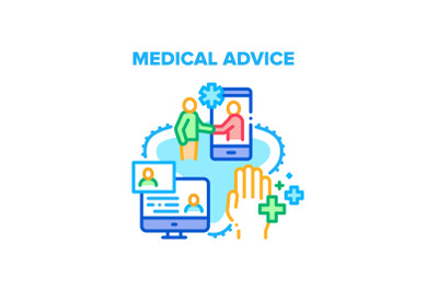 Medical Advice Vector Concept Color Illustration