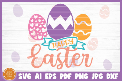 Happy Easter SVG Cut File