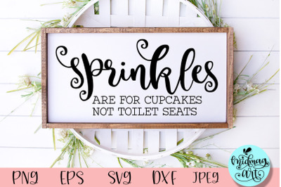 Sprinkles sign svg, toilet sign svg