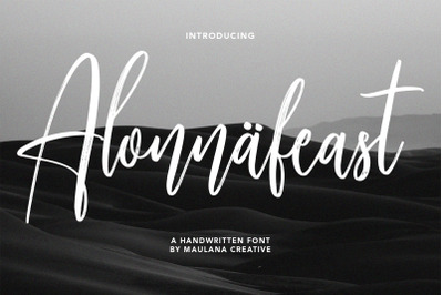 Alonnafeast Brush Script Font