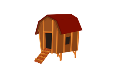 rural chicken coop Flat Icon