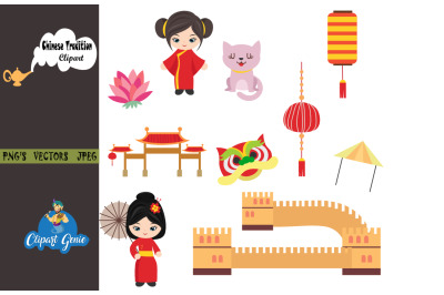 Chinese Tradition Clipart, Culture clipart &amp; SVG