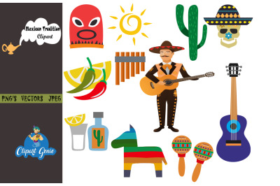 Mexican Tradition Clipart, Culture clipart &amp; SVG
