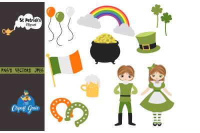 St patricks day Clipart, Green day clipart &amp; SVG