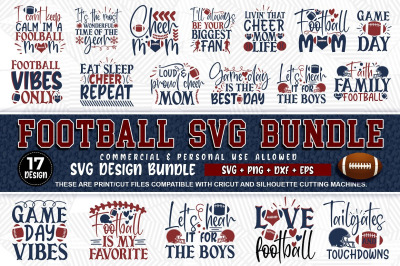 Football Bundle Svg&2C; Football Svg&2C; Football Mom Svg&2C; Football Dad Svg