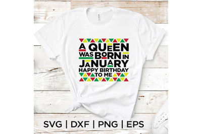 Queen Born in January SVG