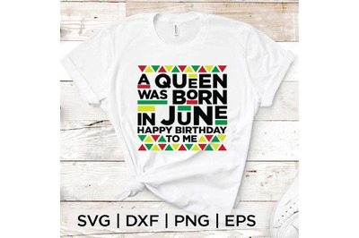 Queen Born in June SVG