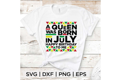 Queen Born in July SVG