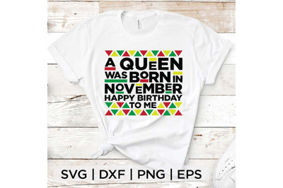 Queen Born in November SVG