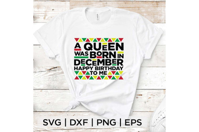 Queen Born in December SVG