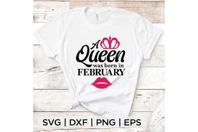 A Queen Born in February SVG