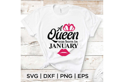 A Queen Born in January SVG