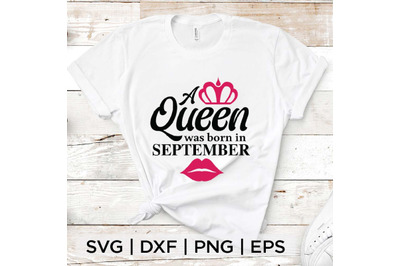 A Queen Born in September SVG