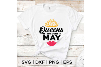 Queens are born in May SVG