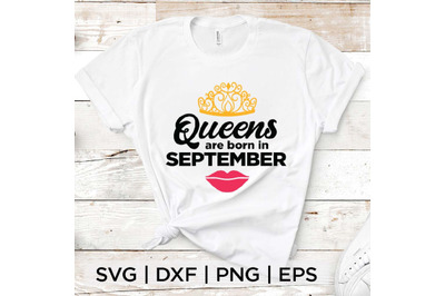 Queens are born in September SVG