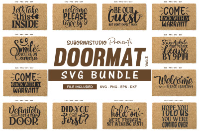 Doormat SVG Bundle&2C; funny doormat svg&2C; funny quotes svg