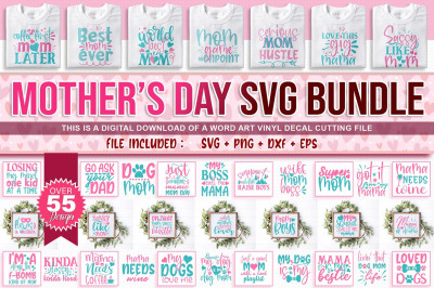 Mothers Day Bundle, Mom SVG File, Mom SVG Bundle, Mom Shirt Design