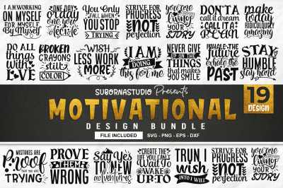 Motivational SVG Bundle, Inspirational Quotes SVG, Motivational quotes