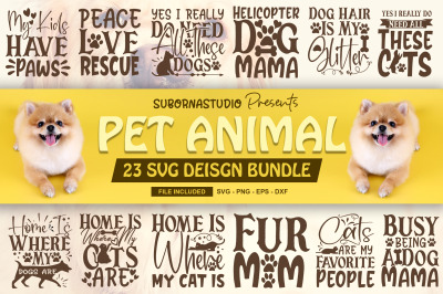 Pet Animal SVG Bundle&2C;Pet Animal Svg File&2C;Pet Animal Cut files