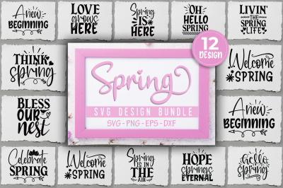 Spring Svg&2C; Spring Svg Bundle&2C; Easter Svg&2C; Spring Design for Shirts