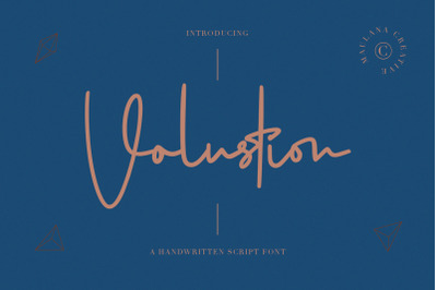 Volustion Handwritten Script Font