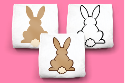 Easter Bunny from the Back | SVG | PNG | DXF | EPS