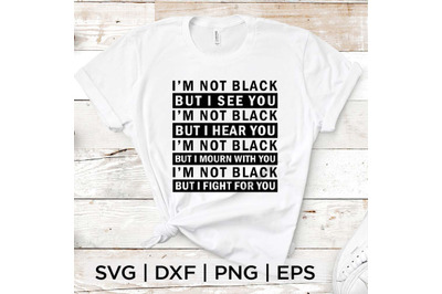 Im Not Black SVG