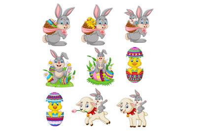 Set of Nine Happy Easter Day Collection