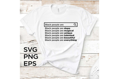 Black people are SVG