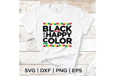 Black Happy Color SVG