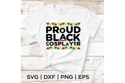 Proud Black Cosplayer SVG