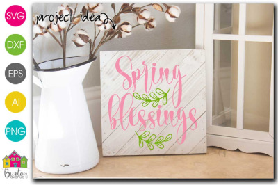 Spring Blessings SVG file for Spring