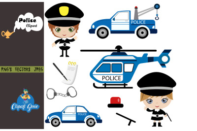 Police clipart, Cop clipart &amp; SVG