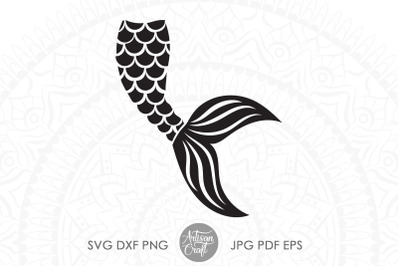 Mermaid tail SVG, fish scales